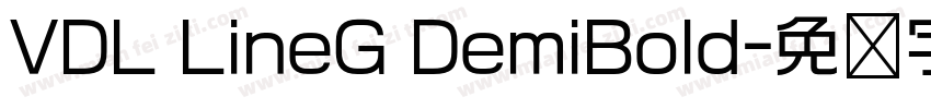 VDL LineG DemiBold字体转换